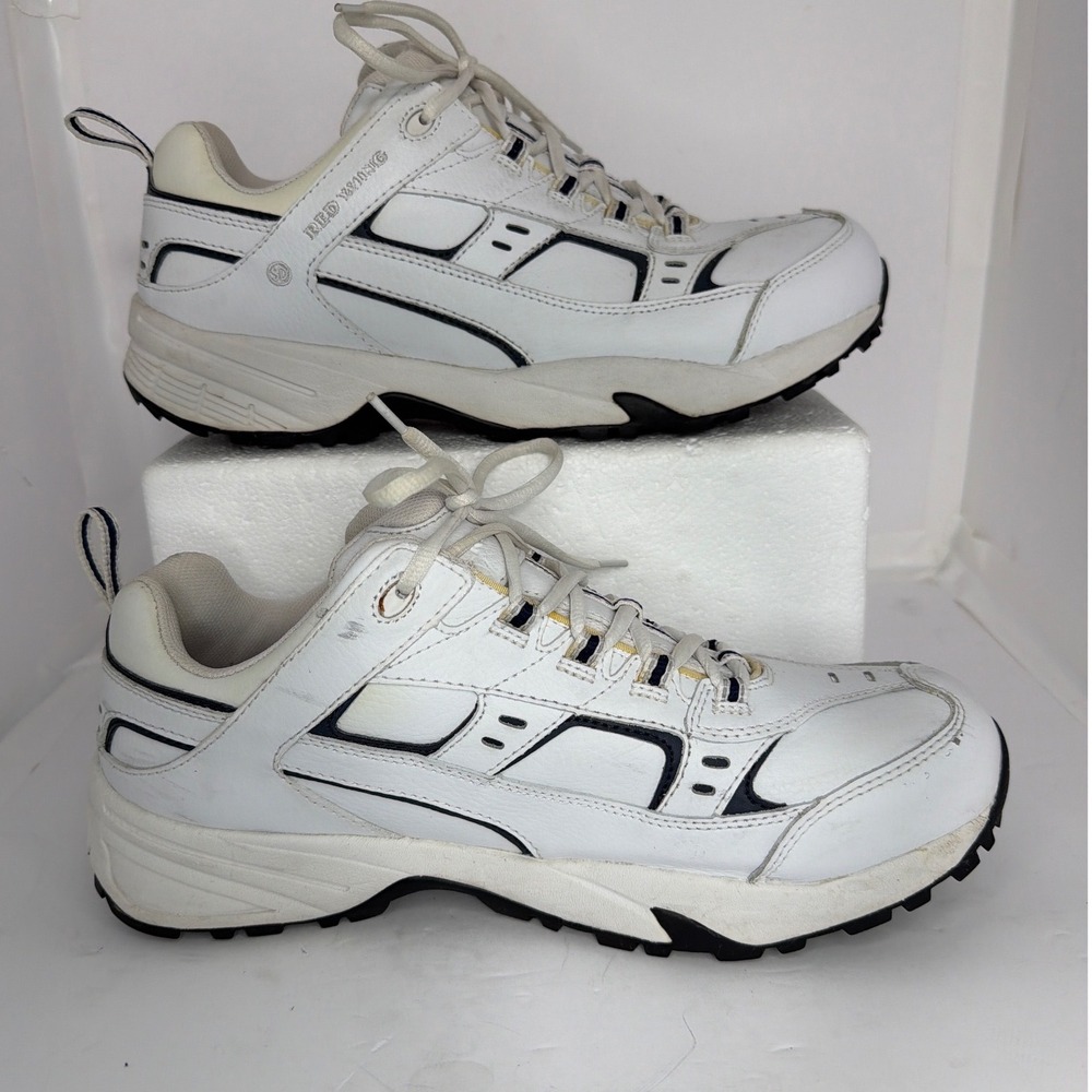 Red Wing Shoes 8329 White Leather SD Static Dissipative Work Sneakers Mens 11.5